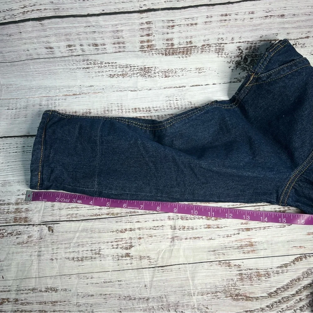 Oshkosh‎ B'gosh Toddler 4T Buffalo Plaid Overalls Denim Cotton Blend